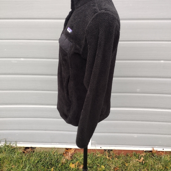 Patagonia Sweater Womens Small Black Re-Tool Snap-T Pullover Mock Neck - Picture 2 of 9